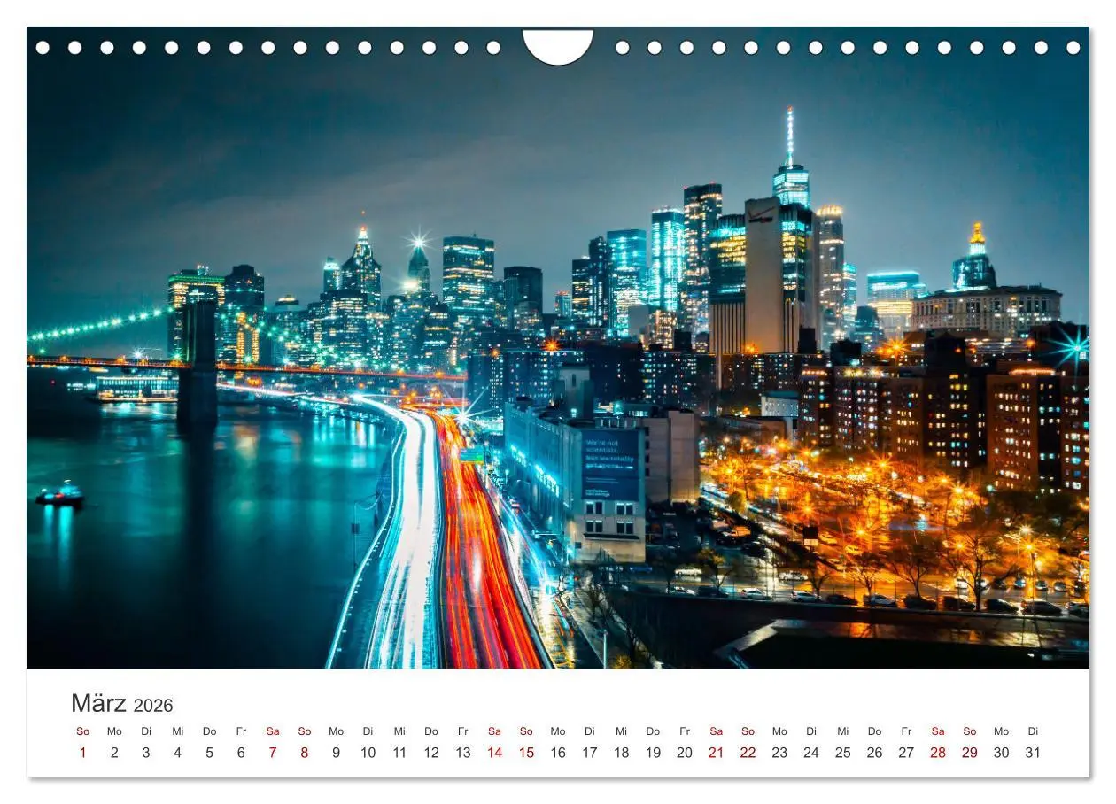 Bild: 9783457615591 | Über den Wolken in New York (Wandkalender 2026 DIN A4 quer),...