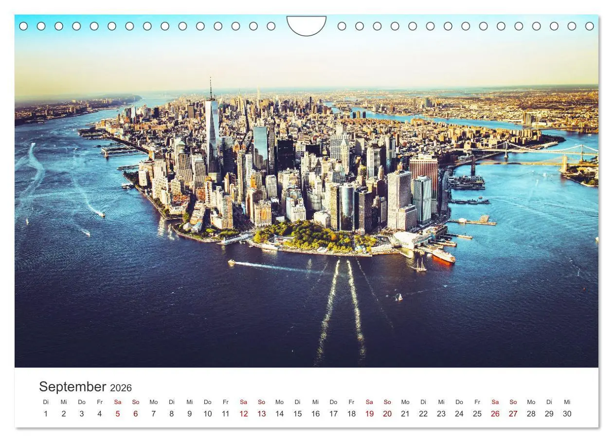 Bild: 9783457615591 | Über den Wolken in New York (Wandkalender 2026 DIN A4 quer),...