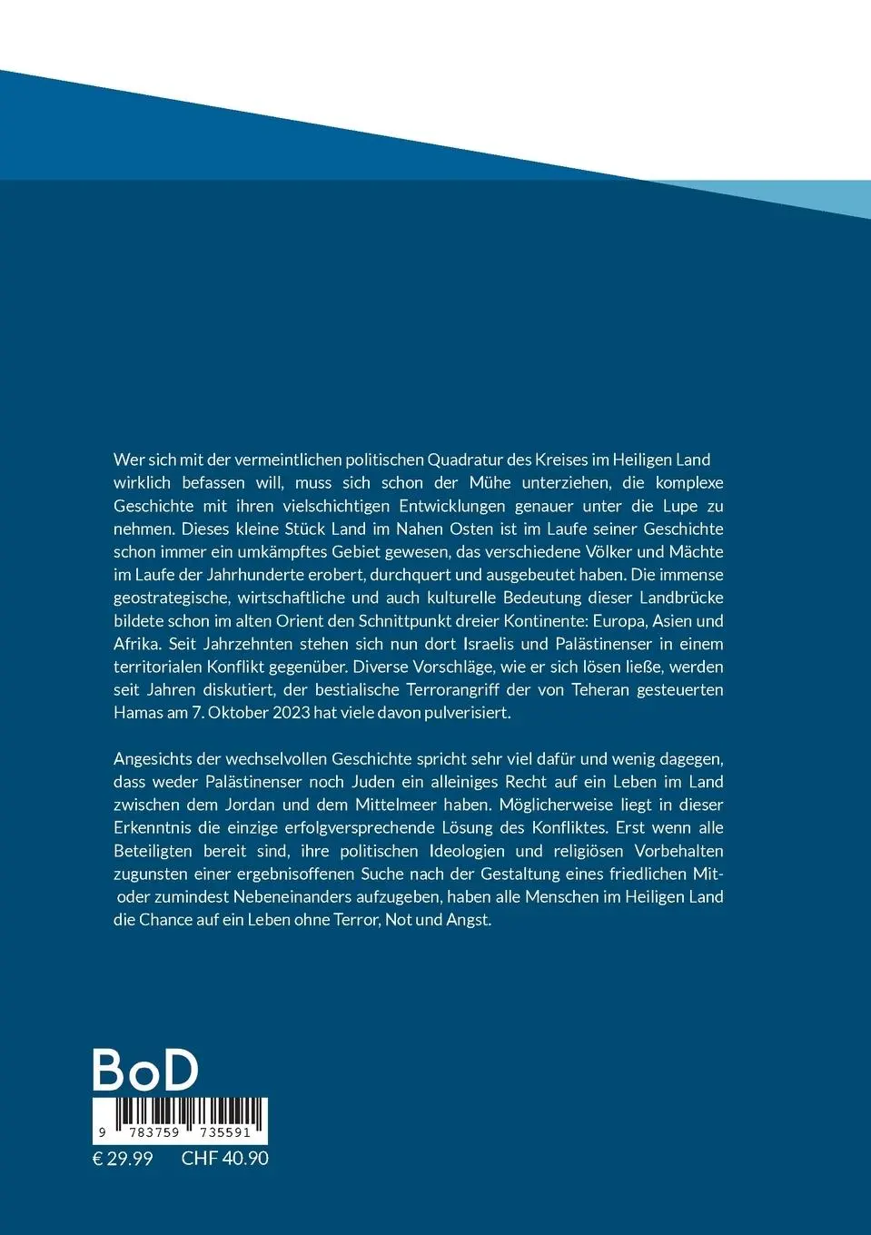 Rückseite: 9783759735591 | Das Antike Israel | Aufstieg und Fall | Peter M. Hirsekorn | Buch