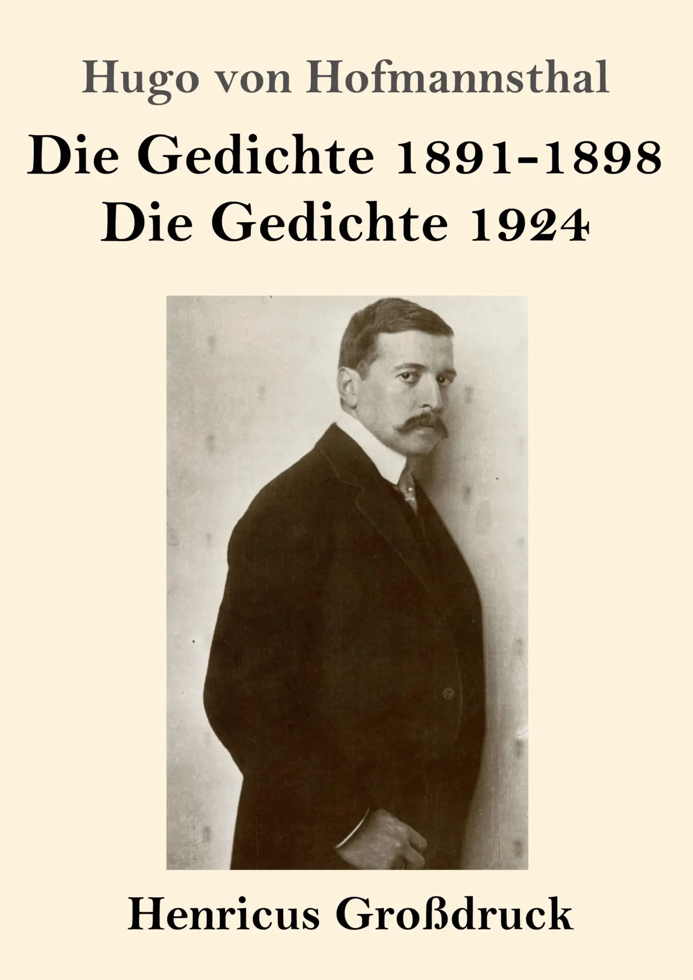 Cover: 9783847845591 | Die Gedichte 1891-1898 / Die Gedichte 1924 (Großdruck) | Hofmannsthal