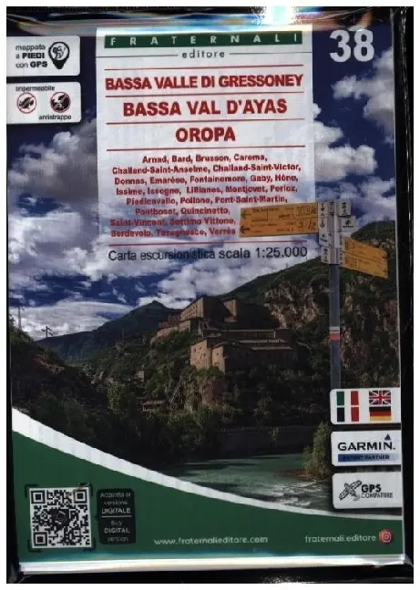 Cover: 9788897465591 | 38 Bassa Valle di Gressoney - Bassa Val d'Ayas - Oropa | (Land-)Karte