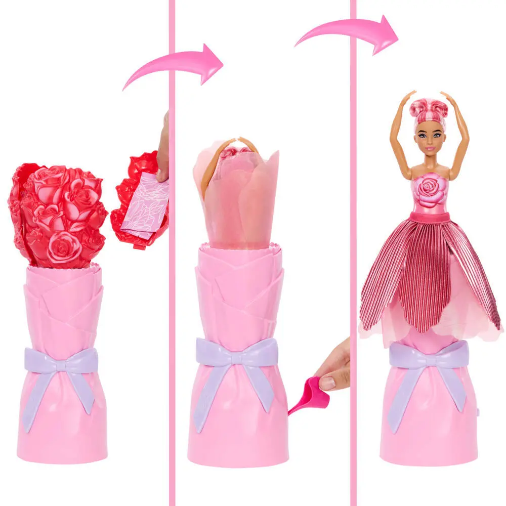 Bild: 194735375691 | Barbie Flower Surprise Puppe - rote Rose | Fensterkarton | JMF59