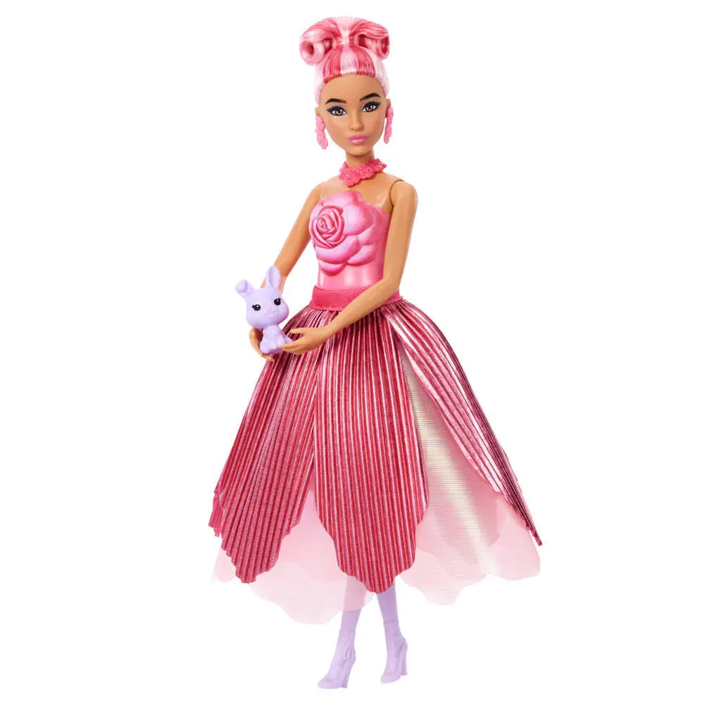 Bild: 194735375691 | Barbie Flower Surprise Puppe - rote Rose | Fensterkarton | JMF59