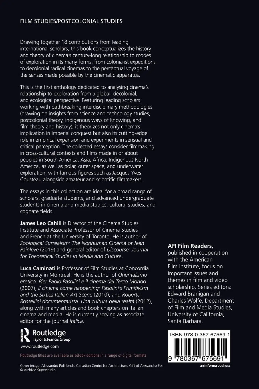 Rückseite: 9780367675691 | Cinema of Exploration | Essays on an Adventurous Film Practice | Buch