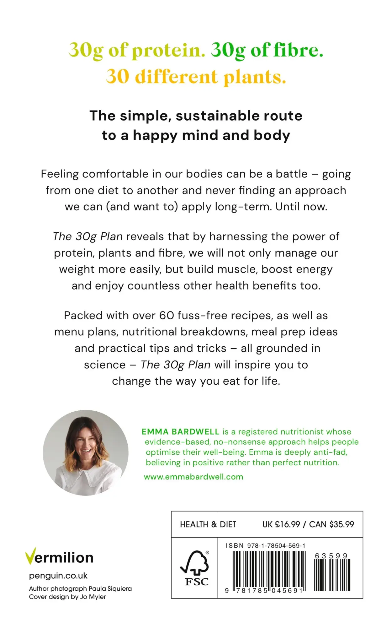 Rückseite: 9781785045691 | The 30g Plan | Emma Bardwell | Taschenbuch | Englisch | 2025