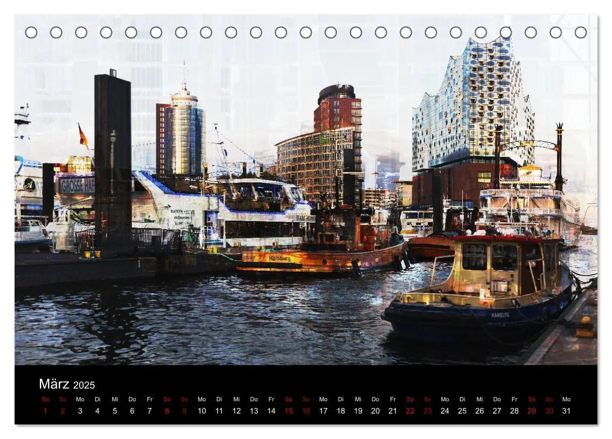 Bild: 9783435375691 | Elbphilharmonie-ARTig (Tischkalender 2025 DIN A5 quer), CALVENDO...