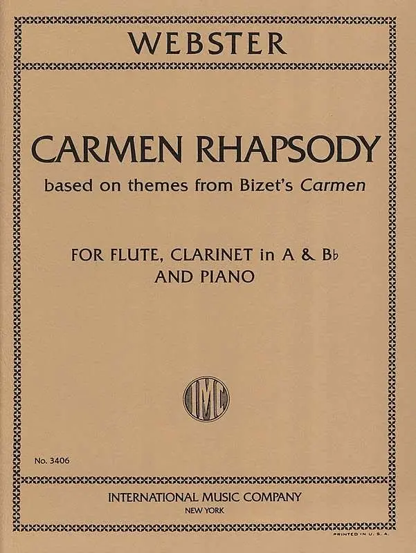 Cover: 9790220425691 | Carmen Rhapsody | Michael Webster | Buch | International Music Company