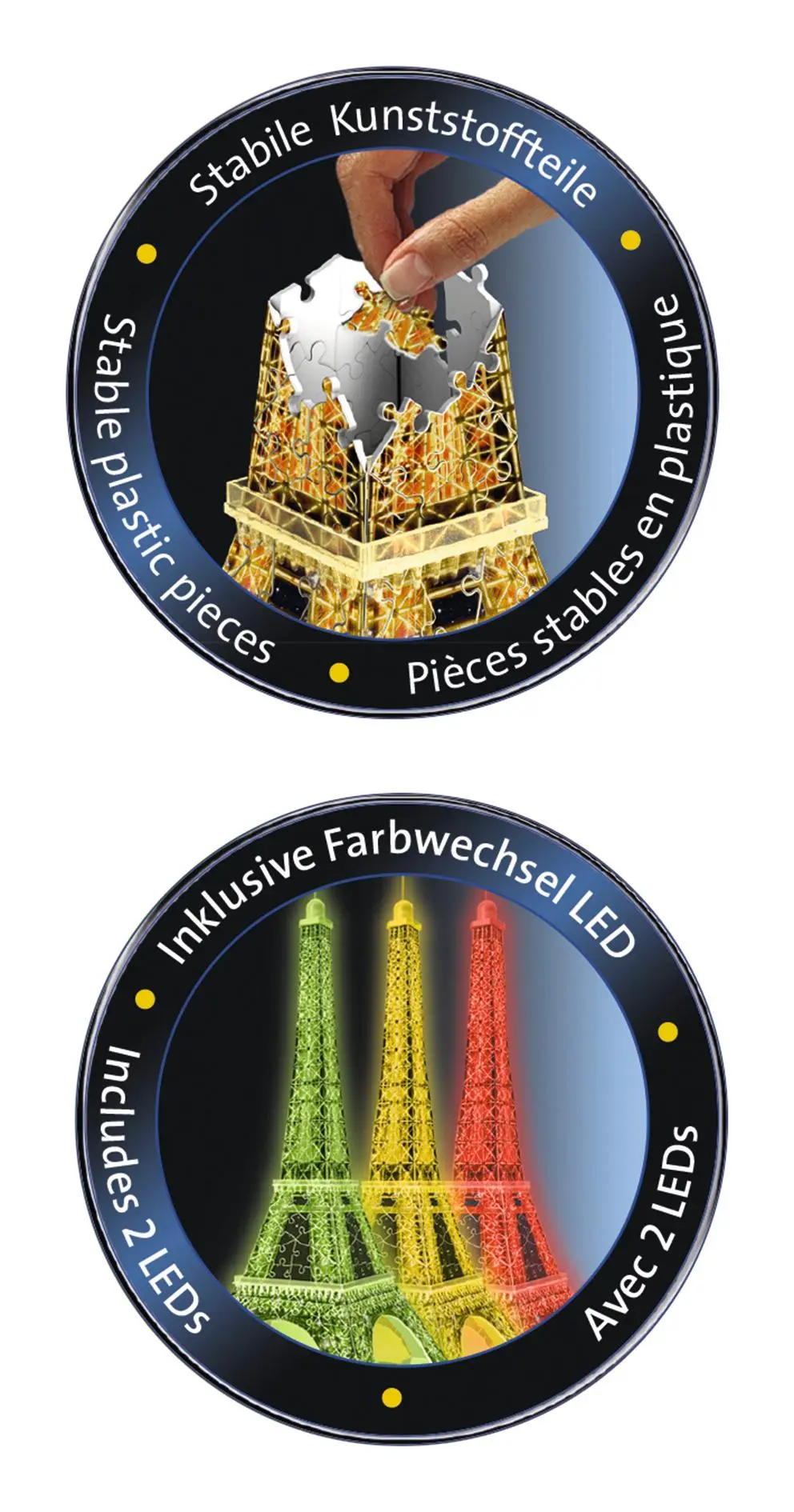 Bild: 4005556125791 | Eiffelturm bei Nacht. 3D-Puzzle 216 Teile | Spiel | 3D Puzzles | 12579
