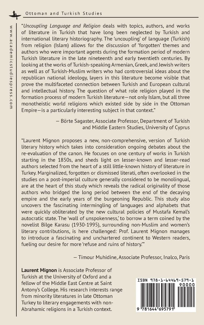 Rückseite: 9781644695791 | Uncoupling Language and Religion | Laurent Mignon | Buch | Gebunden