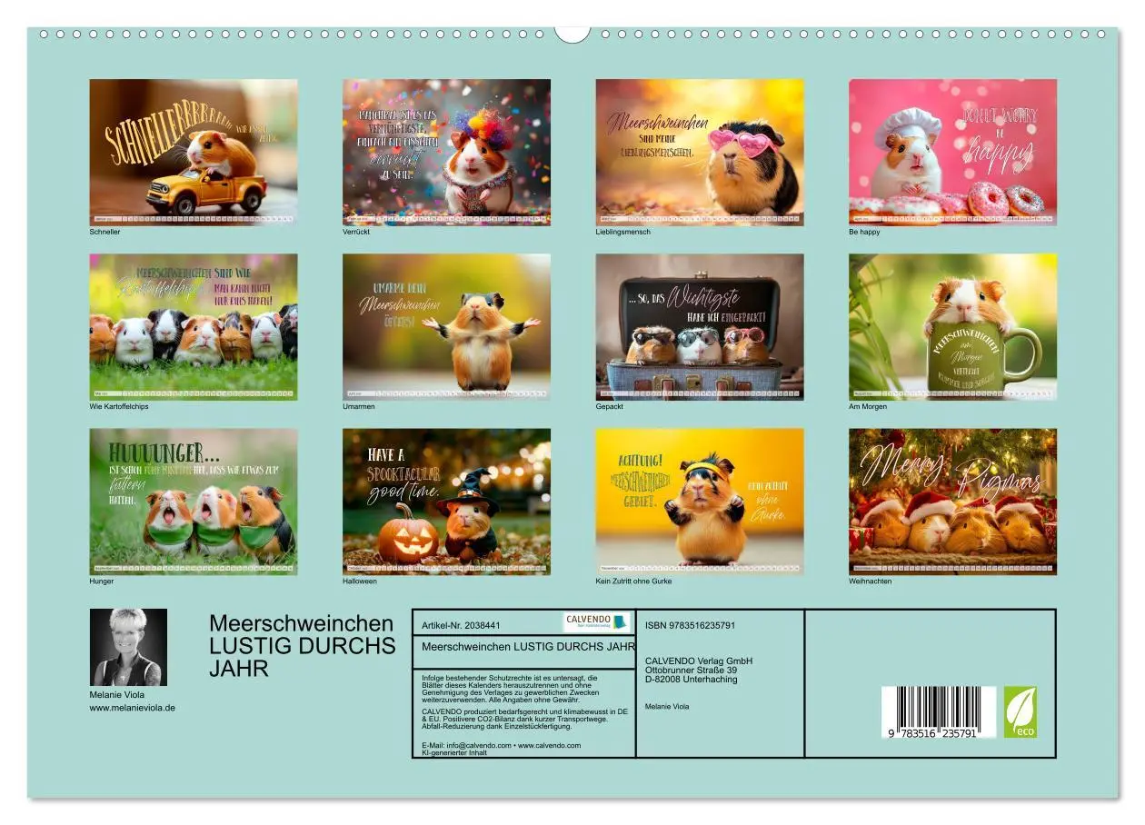 Bild: 9783516235791 | Meerschweinchen LUSTIG DURCHS JAHR (hochwertiger Premium...