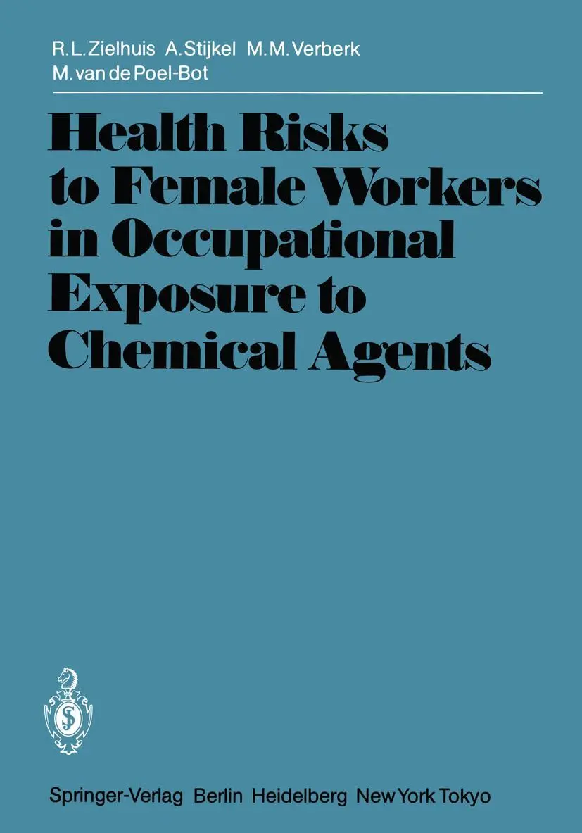 Cover: 9783540135791 | Health Risks to Female Workers in Occupational Exposure to Chemical...