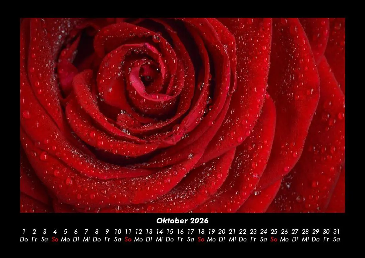 Bild: 9783755995791 | Rosen-Kalender 2026 Fotokalender DIN A3 | Tobias Becker | Kalender