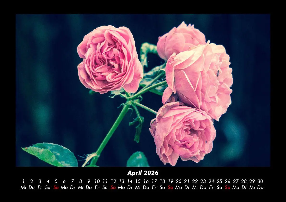 Bild: 9783755995791 | Rosen-Kalender 2026 Fotokalender DIN A3 | Tobias Becker | Kalender