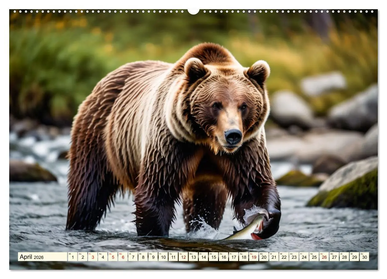 Bild: 9783457375891 | Große und kleine Bären (Wandkalender 2026 DIN A2 quer), CALVENDO...