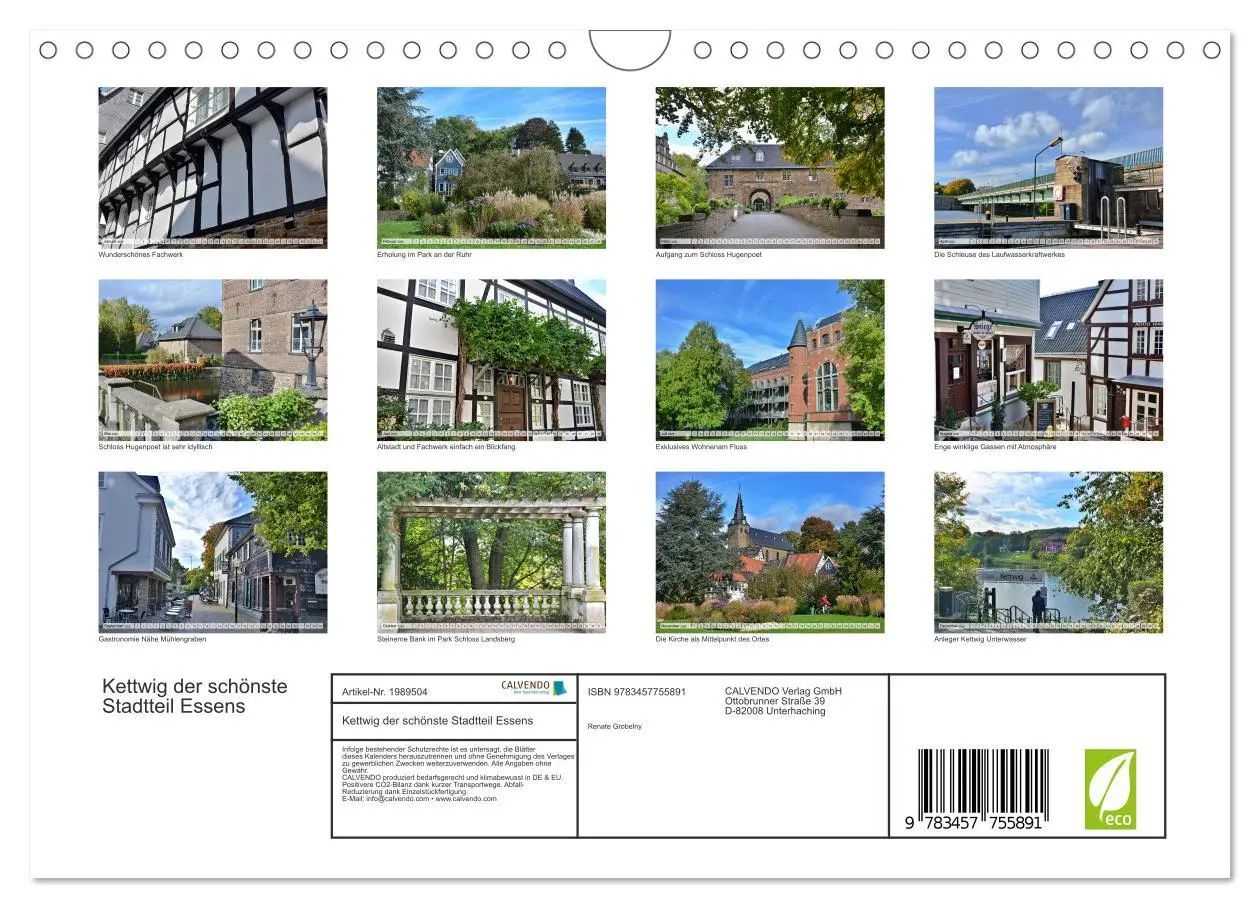 Bild: 9783457755891 | Kettwig der schönste Stadtteil Essens (Wandkalender 2026 DIN A4...
