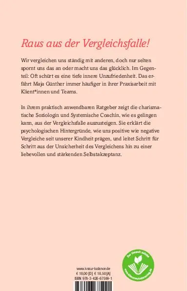 Rückseite: 9783426675991 | Vergleiche dich nicht, sei du selbst | Maja Günther | Taschenbuch