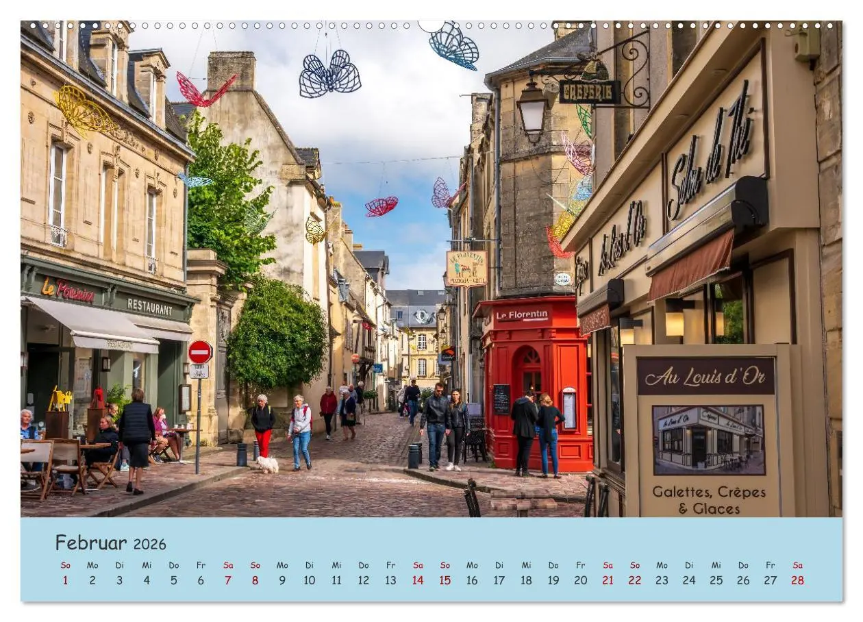 Bild: 9783516215991 | Unterwegs in der Normandie (Wandkalender 2026 DIN A2 quer),...