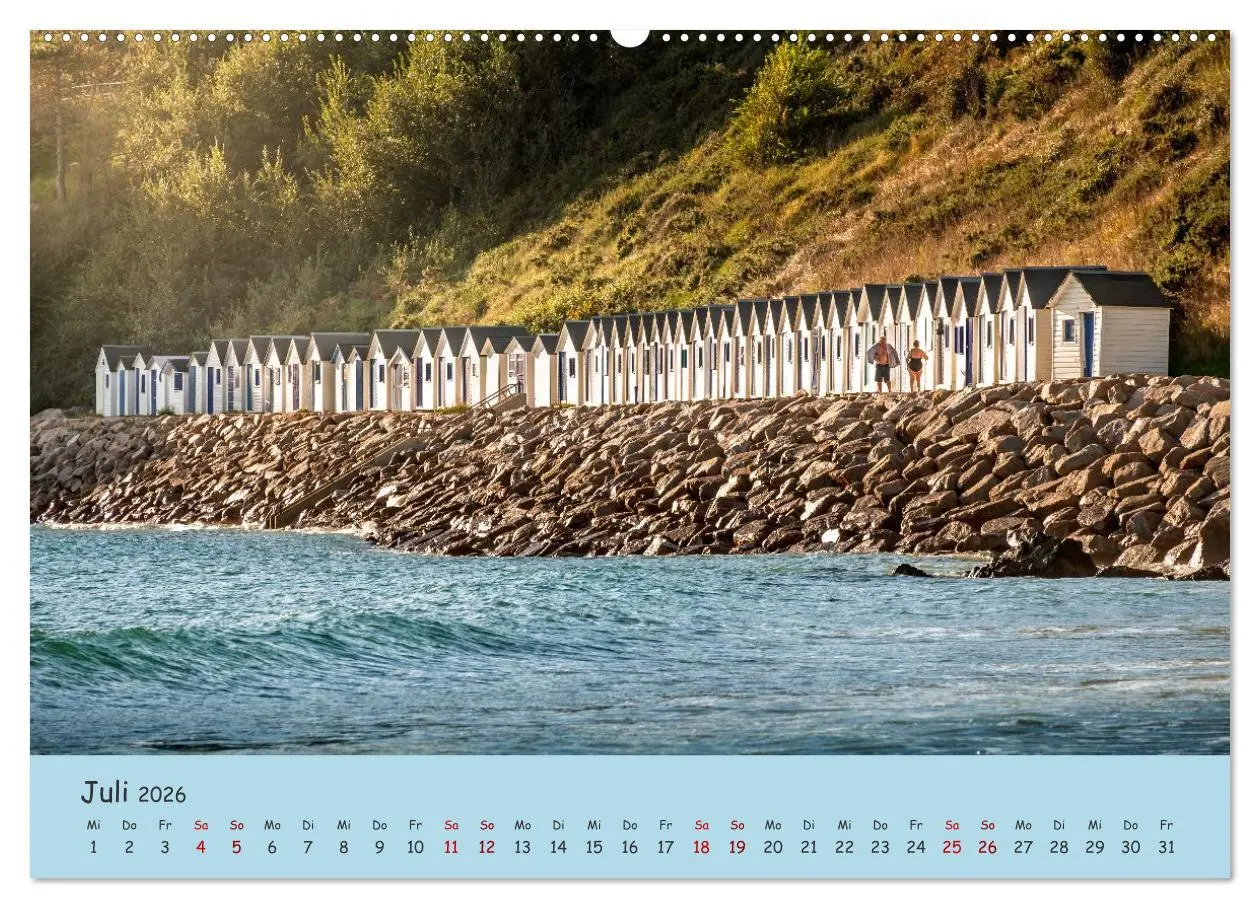 Bild: 9783516215991 | Unterwegs in der Normandie (Wandkalender 2026 DIN A2 quer),...
