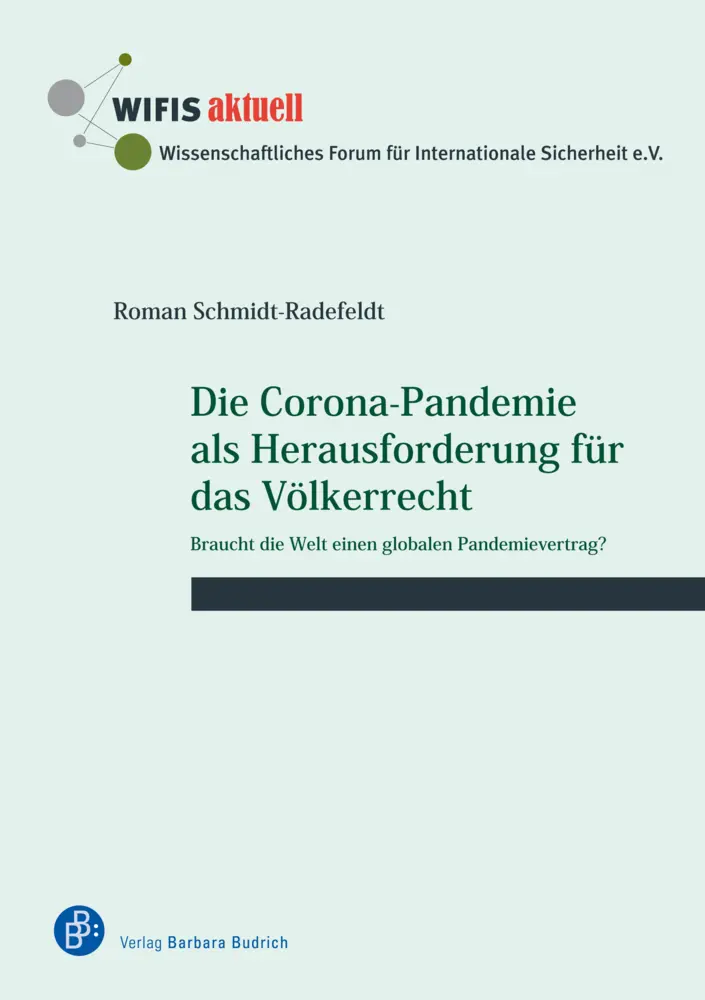Cover: 9783847425991 | Die Corona-Pandemie als Herausforderung für das Völkerrecht | Buch