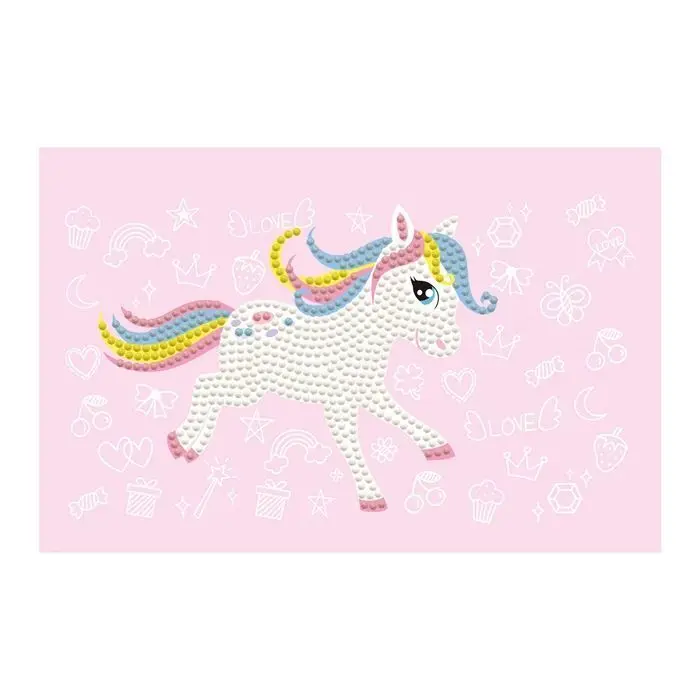 Bild: 4895225926091 | DOTZIES BY DIAMOND DOTZ - Diamond Painting Etui Einhorn | 2592609