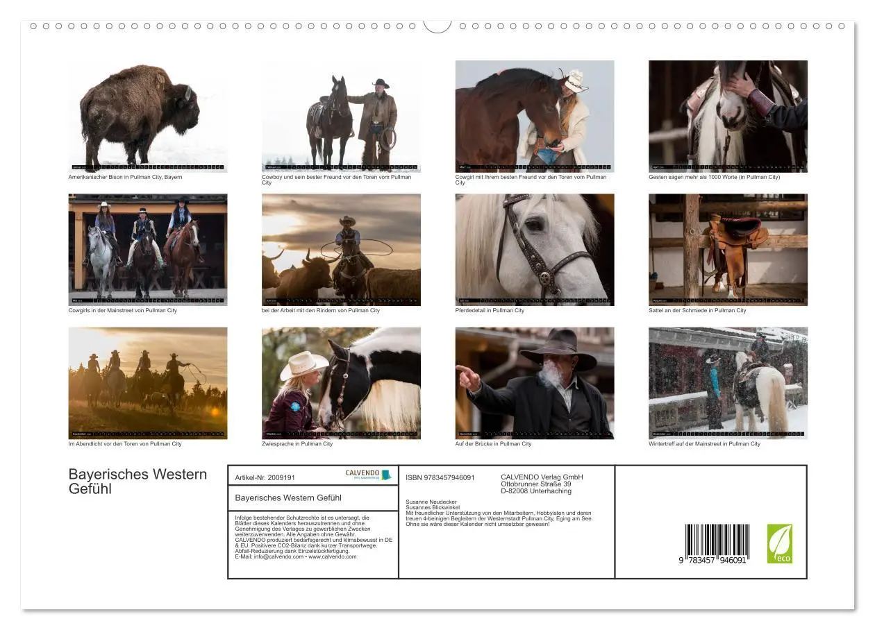 Bild: 9783457946091 | Bayerisches Western Gefühl (hochwertiger Premium Wandkalender 2026...