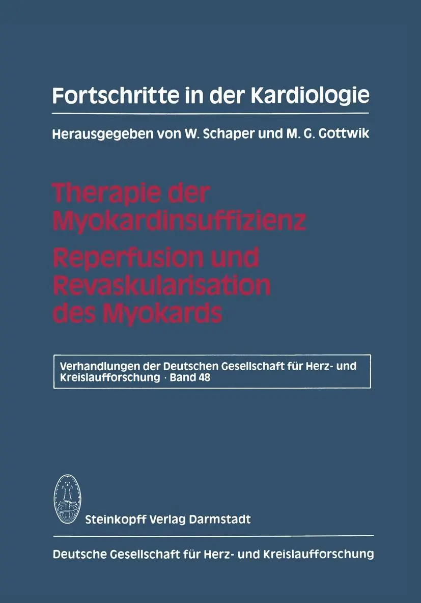 Cover: 9783798506091 | Fortschritte in der Kardiologie | M. G. Gottwik (u. a.) | Taschenbuch