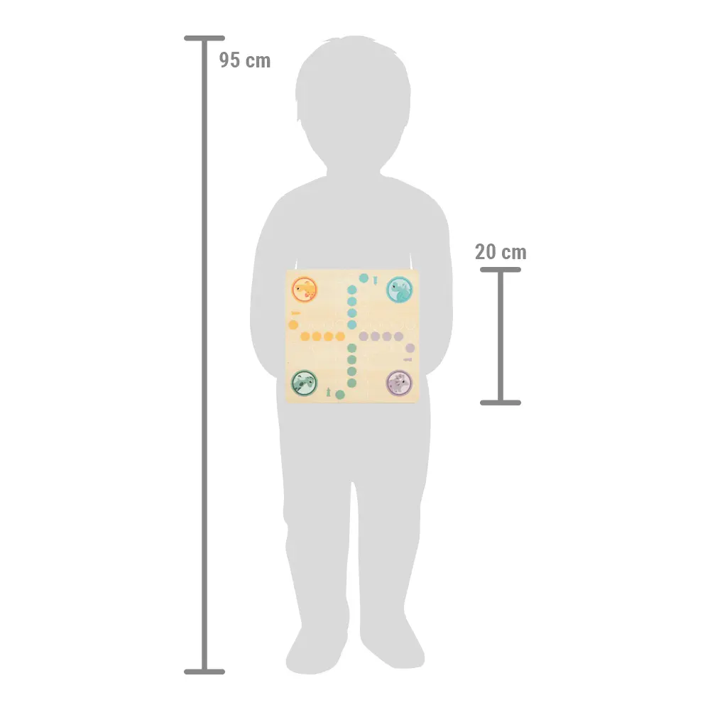 Bild: 4020972126191 | Ludo Dino | 1 Spielbrett, 16 Figuren, 1 Würfel | 12619 | 2024