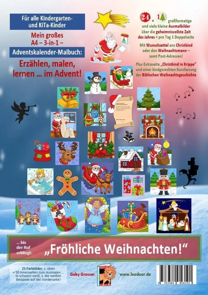 Bild: 9783384056191 | Erzählen, malen, lernen ... im Advent! | Gaby Grosser | Taschenbuch