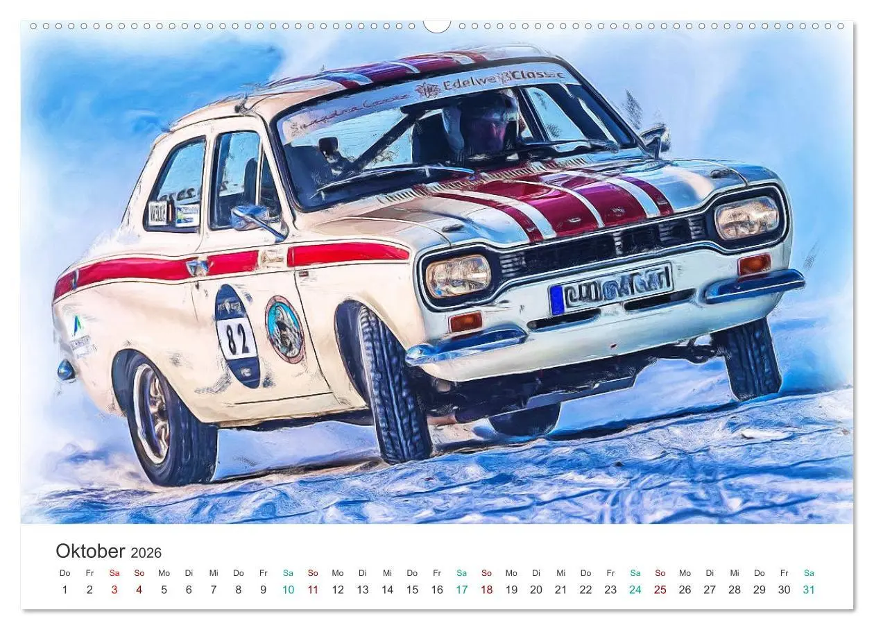 Bild: 9783457246191 | Kultautos - Capri und Escort (hochwertiger Premium Wandkalender...