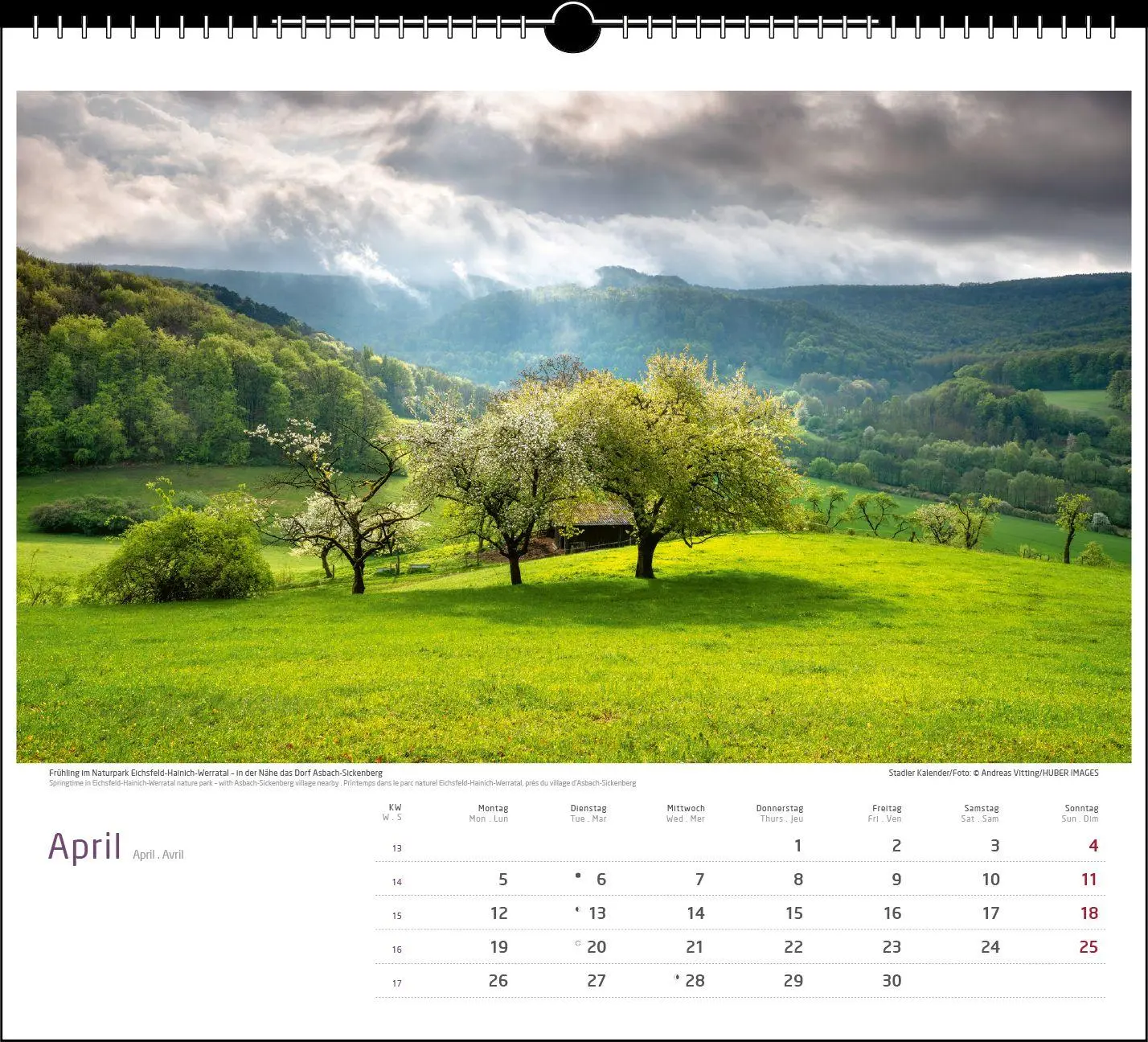 Bild: 9783861926191 | Malerisches Thüringen 2027 | verschiedene | Kalender | Spiralbindung