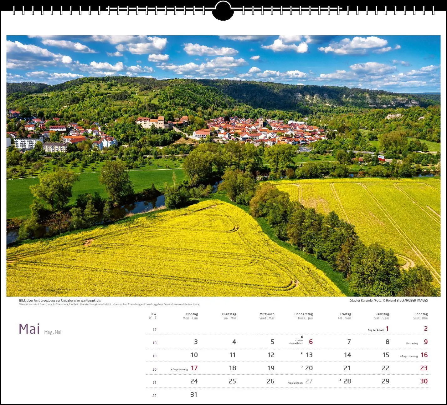 Bild: 9783861926191 | Malerisches Thüringen 2027 | verschiedene | Kalender | Spiralbindung