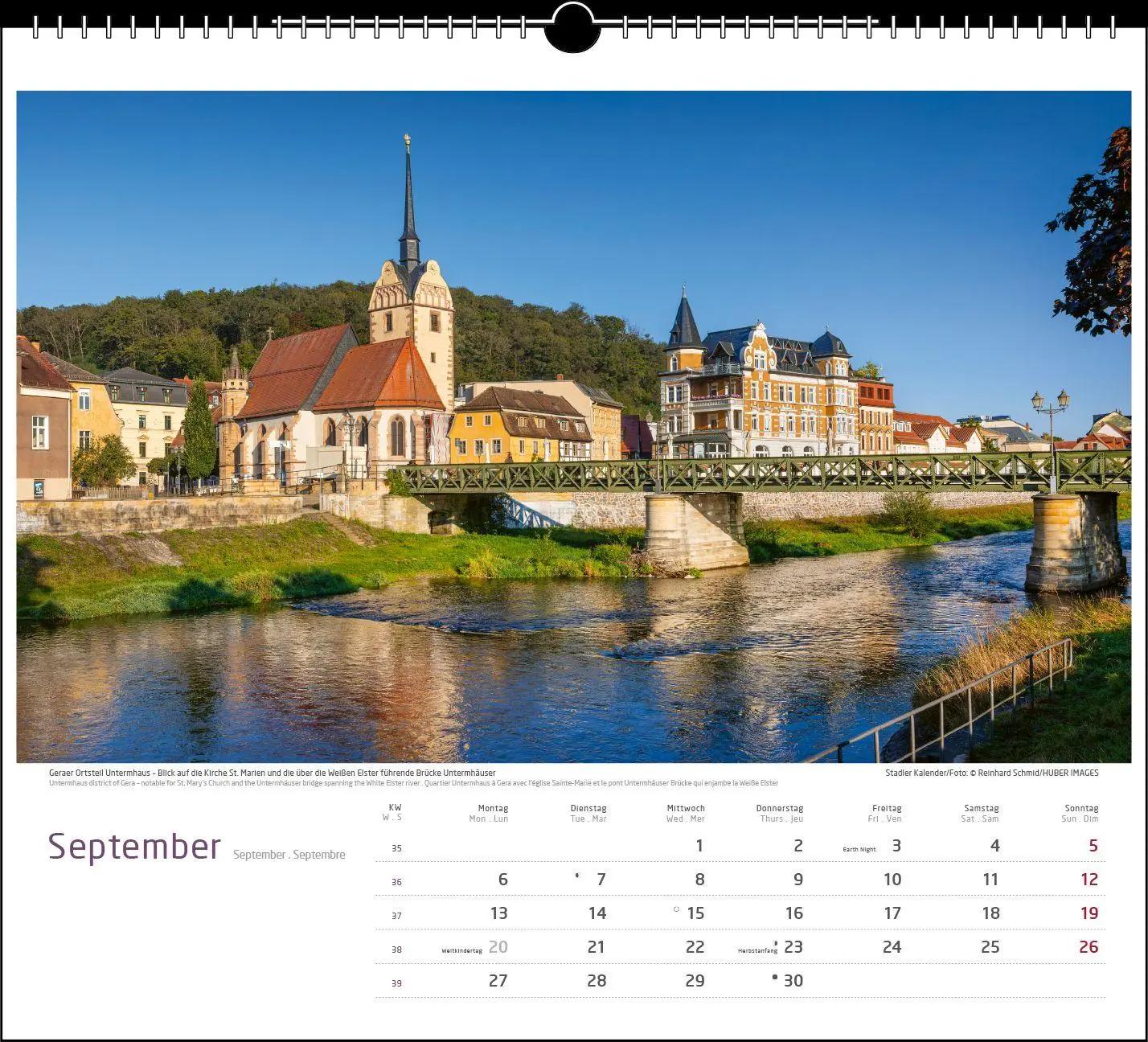 Bild: 9783861926191 | Malerisches Thüringen 2027 | verschiedene | Kalender | Spiralbindung
