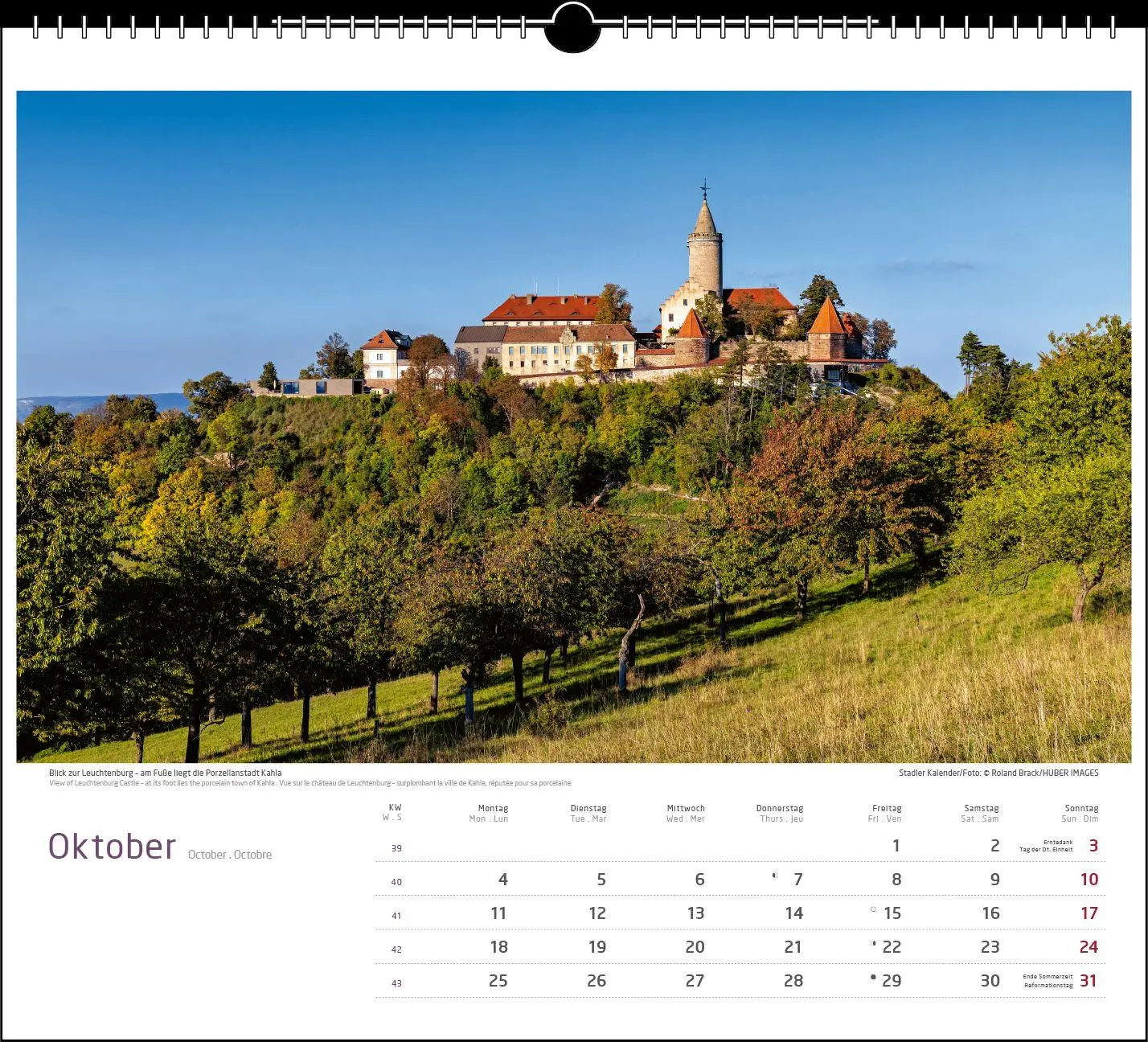 Bild: 9783861926191 | Malerisches Thüringen 2027 | verschiedene | Kalender | Spiralbindung