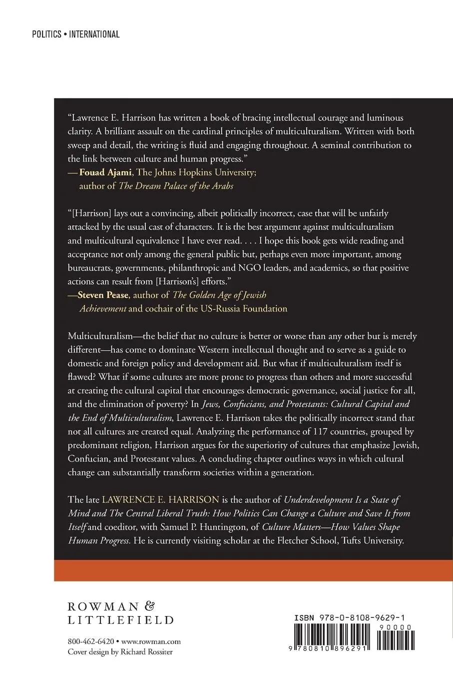 Rückseite: 9780810896291 | Jews, Confucians, and Protestants | Lawrence E. Harrison | Taschenbuch
