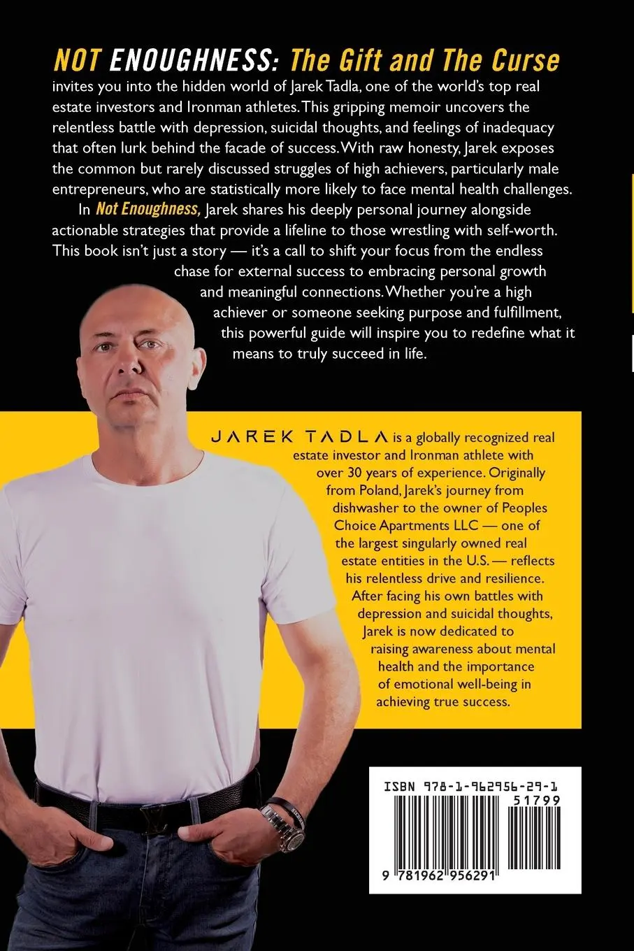 Rückseite: 9781962956291 | Not Enoughness | The Gift and the Curse | Jarek Tadla | Taschenbuch