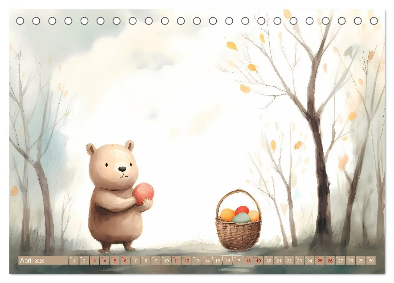 Bild: 9783457476291 | Bärige Illustrationen (Tischkalender 2026 DIN A5 quer), CALVENDO...