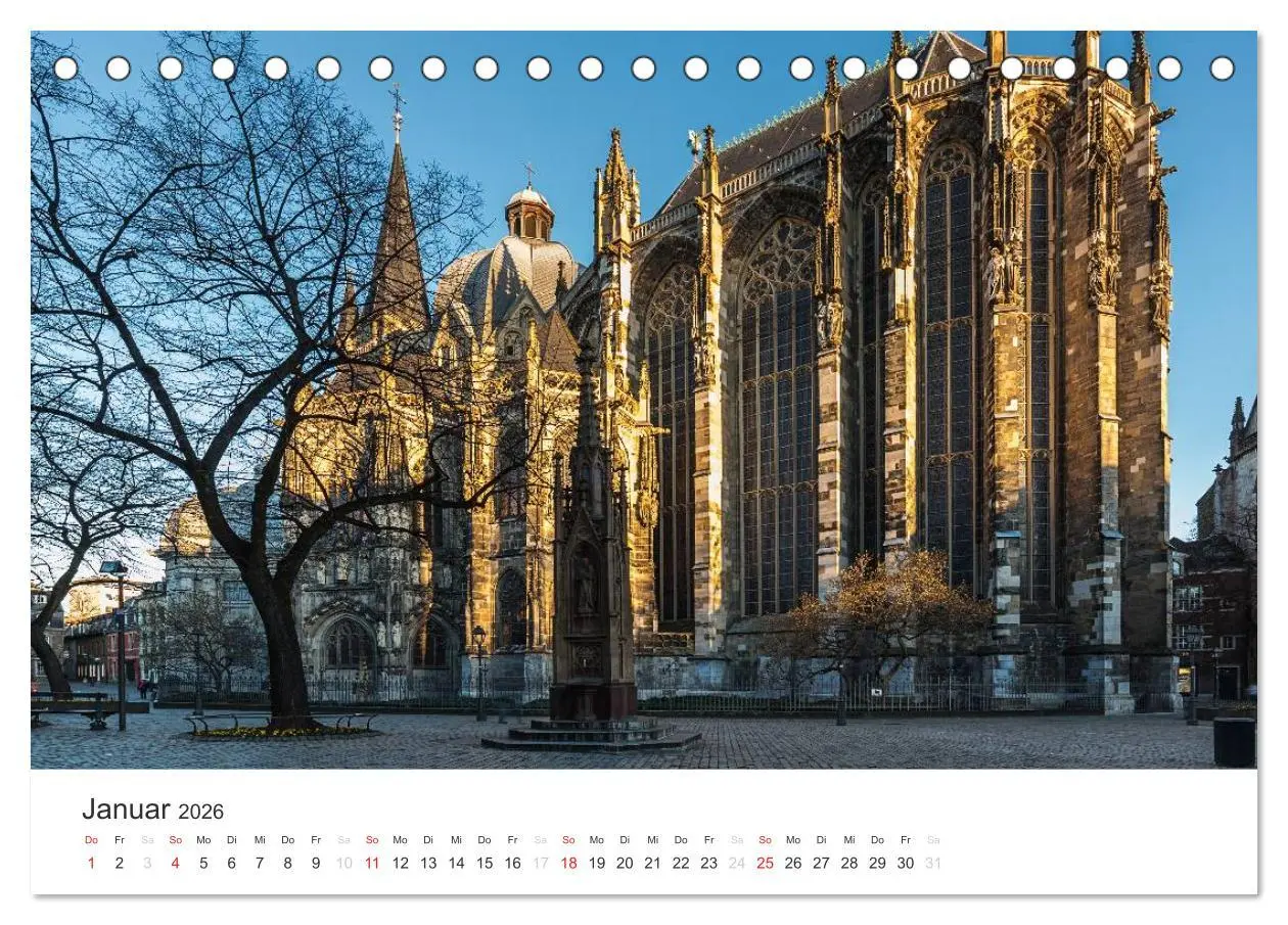 Bild: 9783516016291 | Aachener Dom - Weltkulturdenkmal (Tischkalender 2026 DIN A5 quer),...