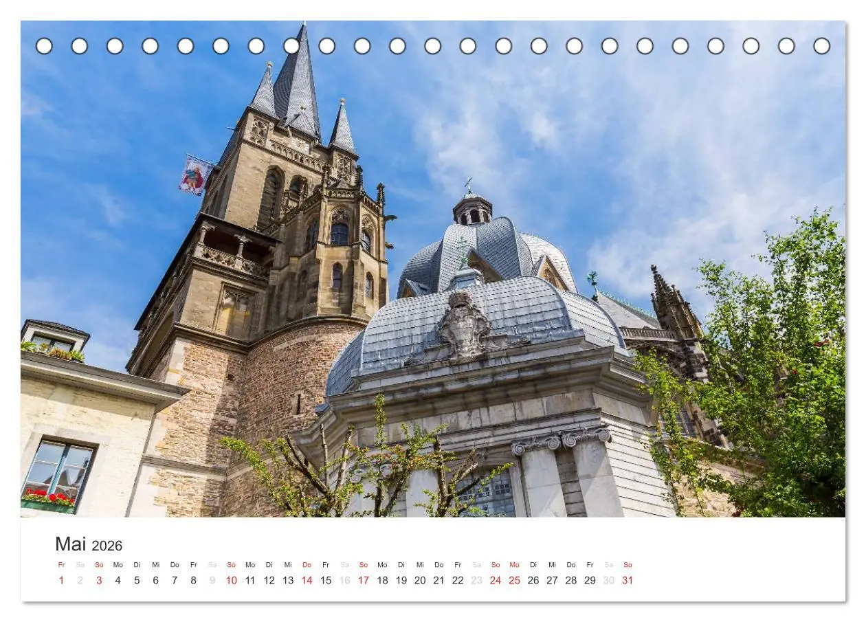Bild: 9783516016291 | Aachener Dom - Weltkulturdenkmal (Tischkalender 2026 DIN A5 quer),...