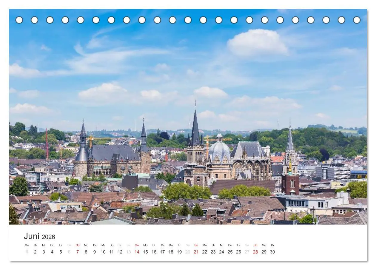 Bild: 9783516016291 | Aachener Dom - Weltkulturdenkmal (Tischkalender 2026 DIN A5 quer),...