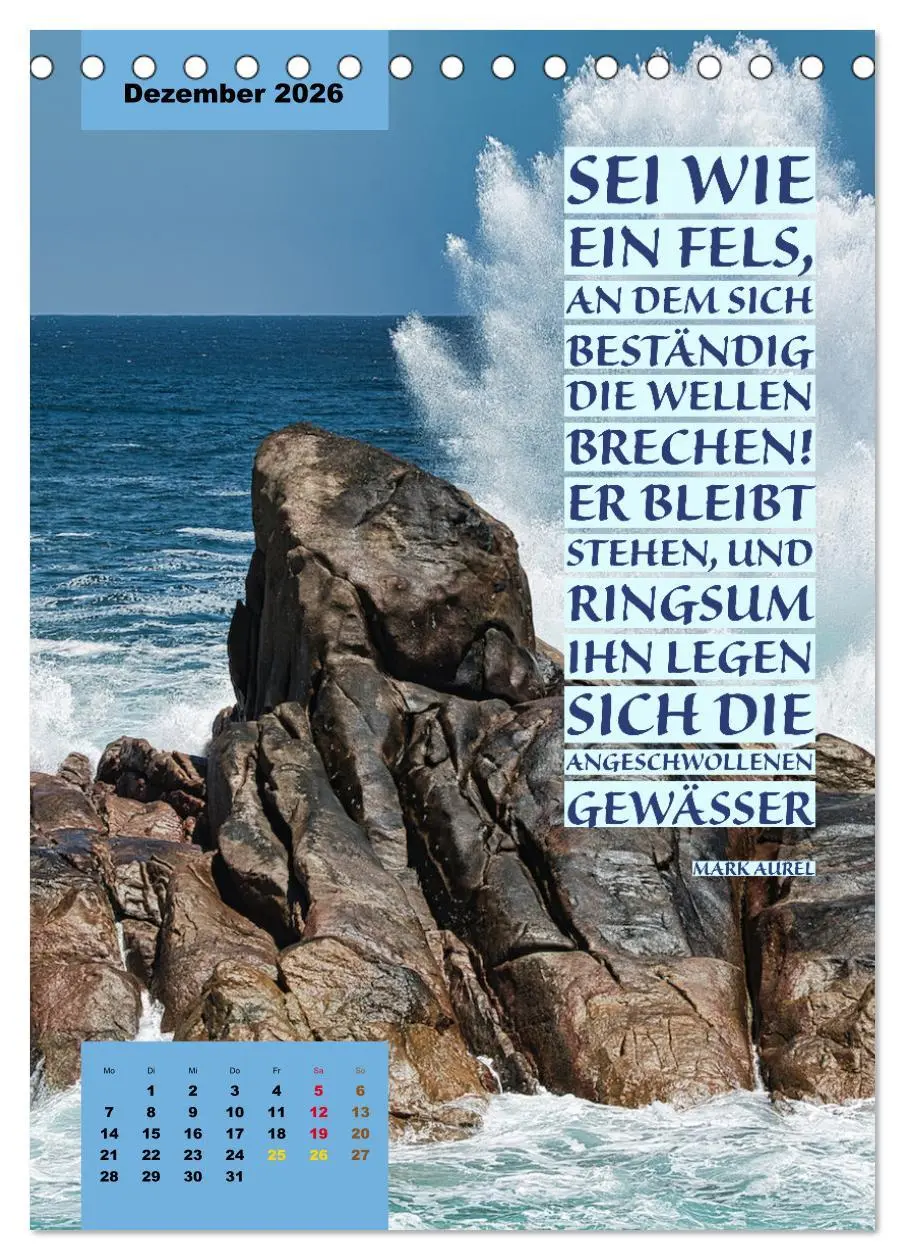 Bild: 9783516326291 | Verrückt nach MEER - Wellen - Strand - Zitate (Tischkalender 2026...