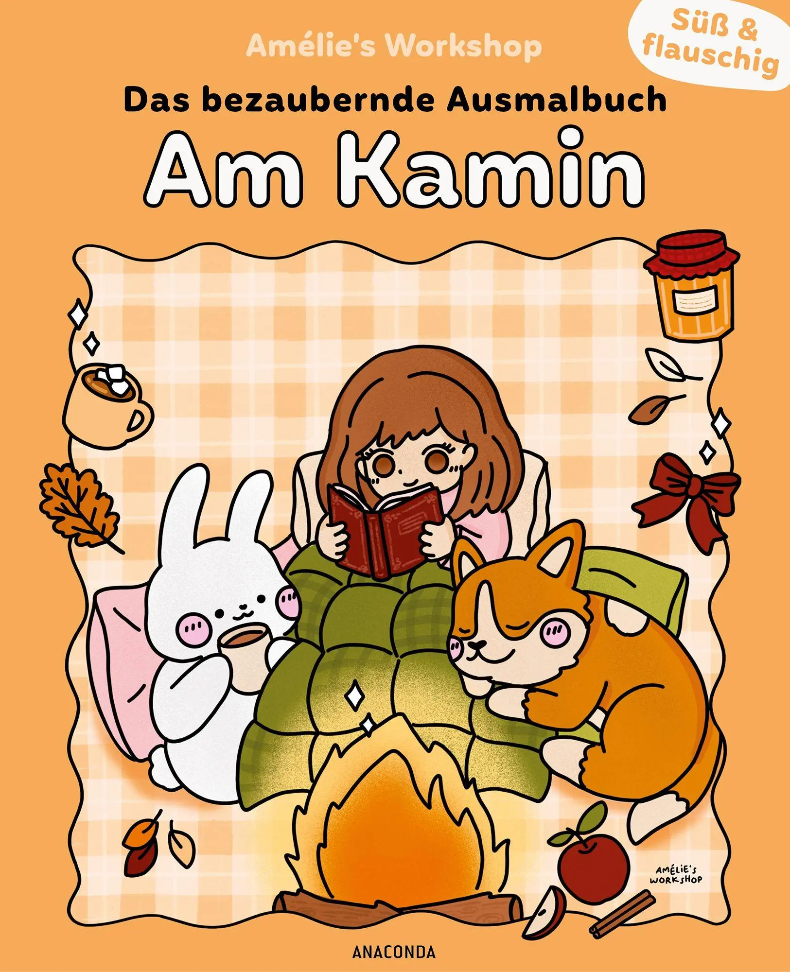 Cover: 9783730616291 | Süß und flauschig: Am Kamin - das bezaubernde Ausmalbuch | Workshop