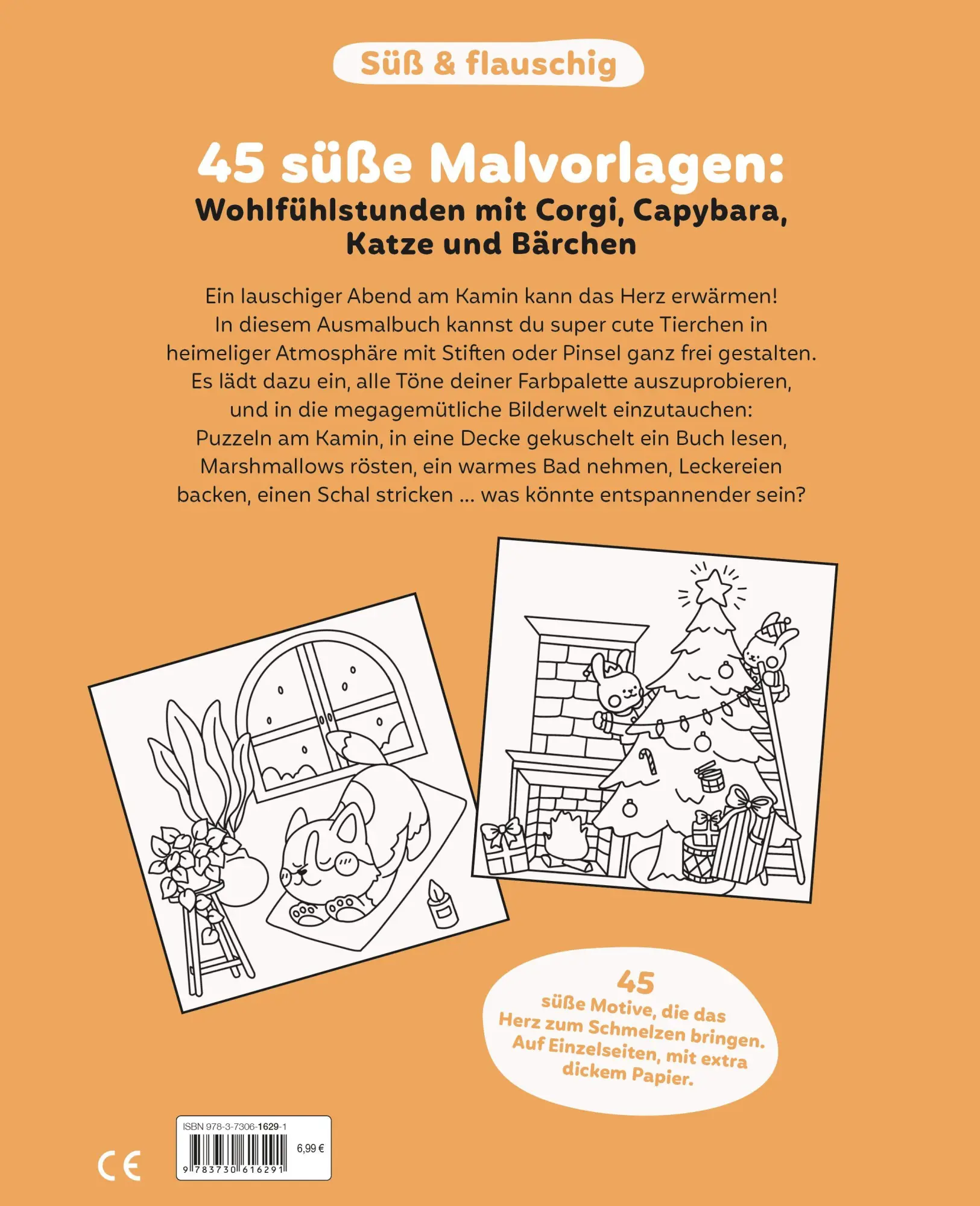 Bild: 9783730616291 | Süß und flauschig: Am Kamin - das bezaubernde Ausmalbuch | Workshop