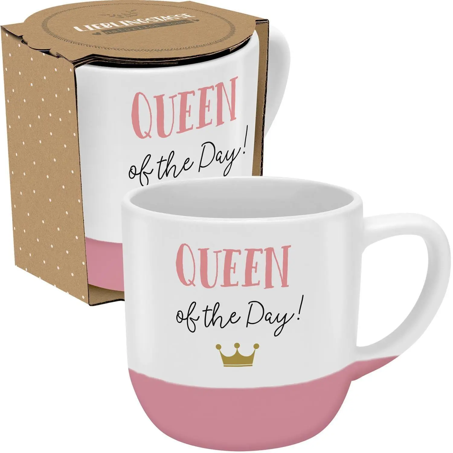 GRUSS & CO Tasse rund "Oueen of the day"