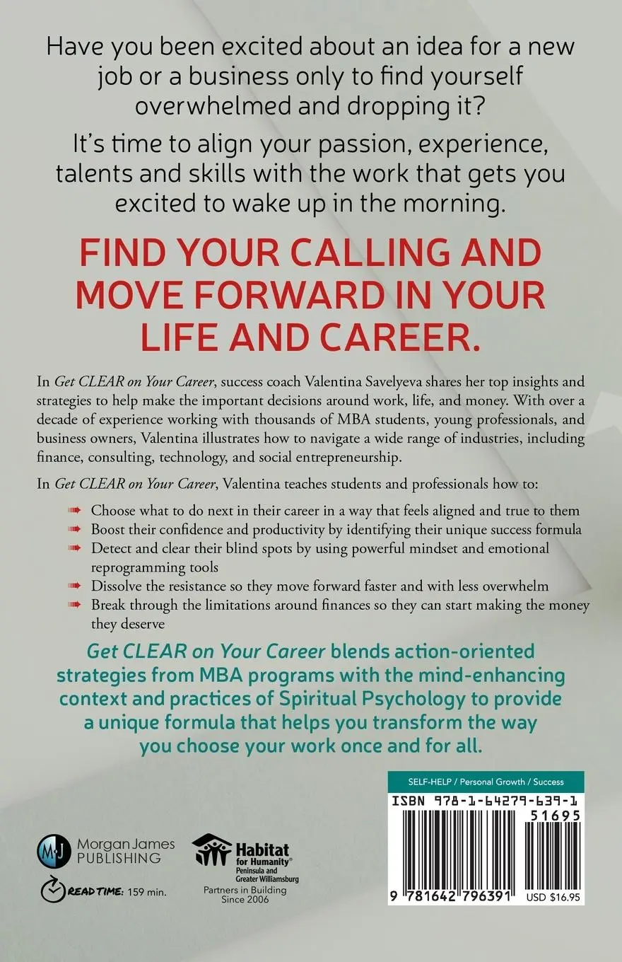 Rückseite: 9781642796391 | Get CLEAR on Your Career | Valentina Savelyeva | Taschenbuch | 2020