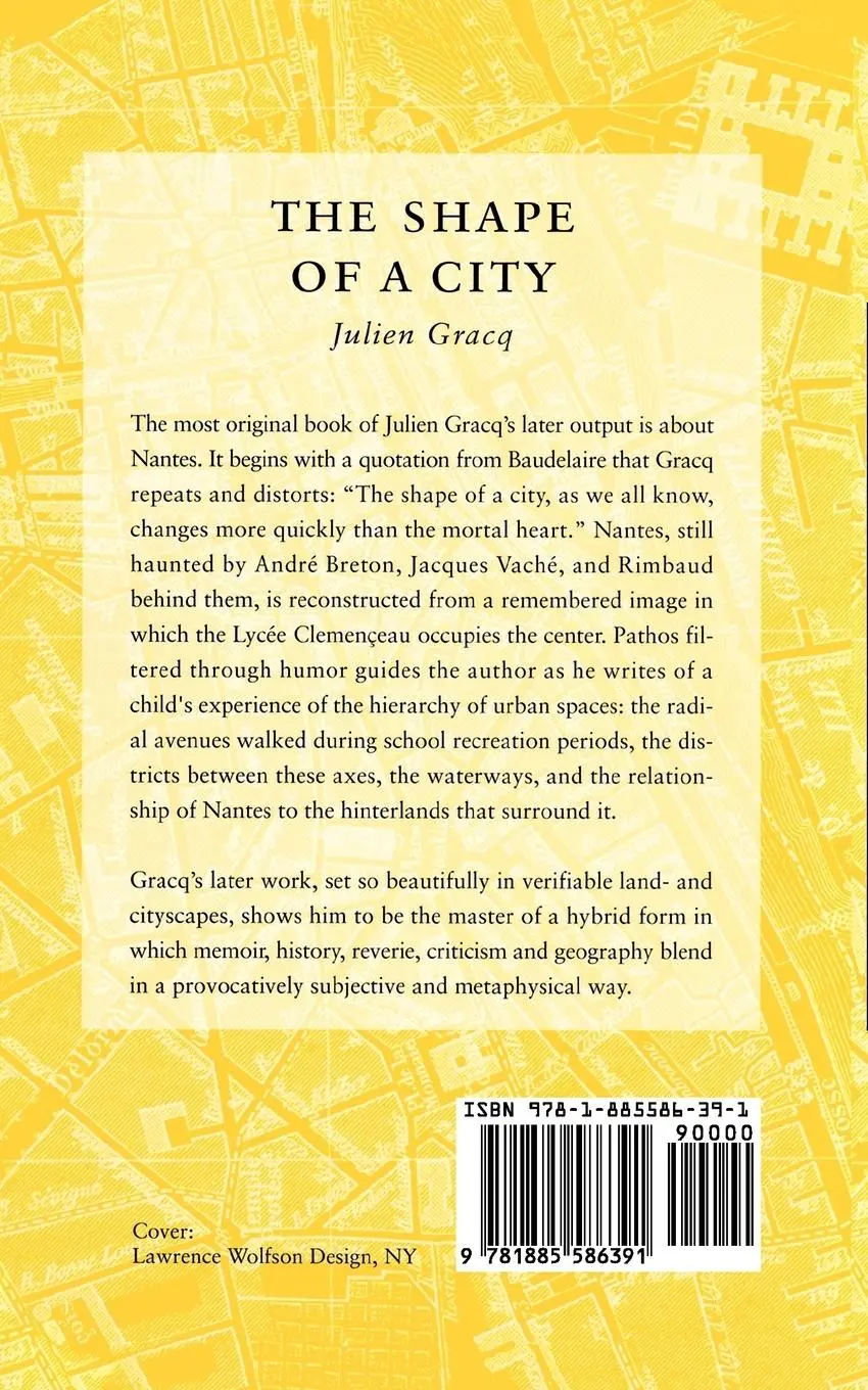 Rückseite: 9781885586391 | The Shape of a City | Julien Gracq | Taschenbuch | Englisch | 2011