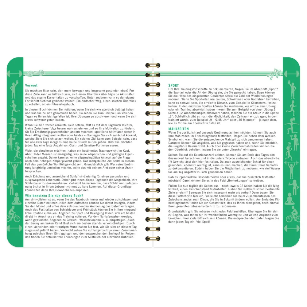 Bild: 4260188016491 | Mein Fitness- &amp; Ernährungs-Tagebuch | Taschenbuch | Spiralbindung