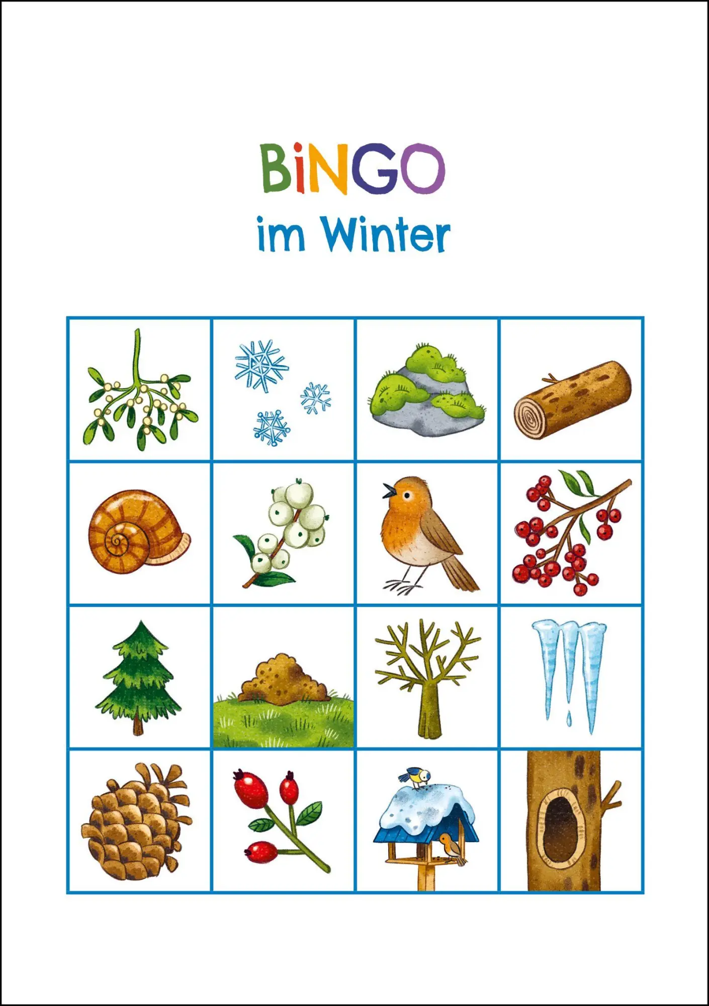 Bild: 4260308346491 | Natur-Bingo und weitere Suchspiele für das ganze Jahr | Verlag | Spiel