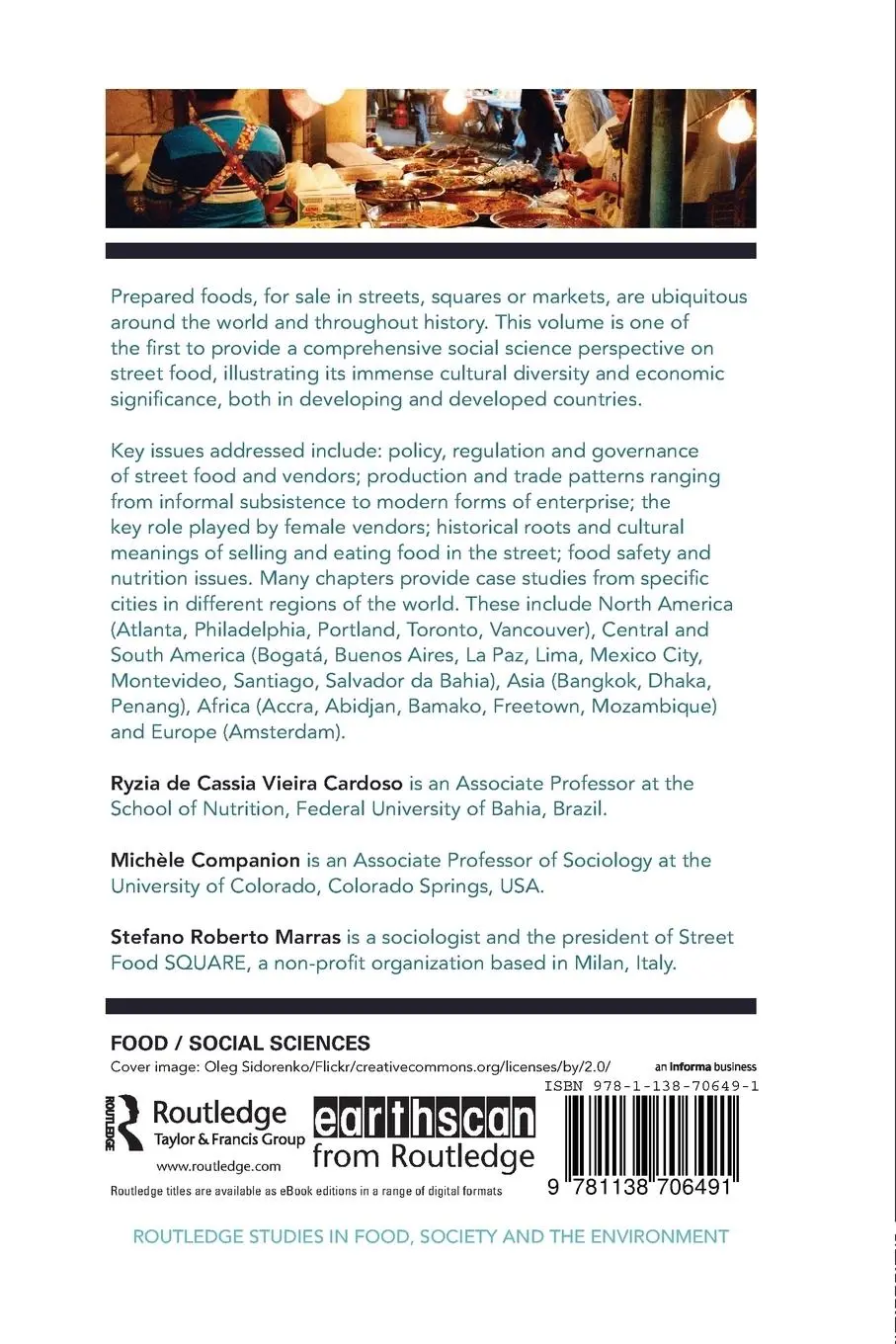 Rückseite: 9781138706491 | Street Food | Culture, economy, health and governance | Taschenbuch
