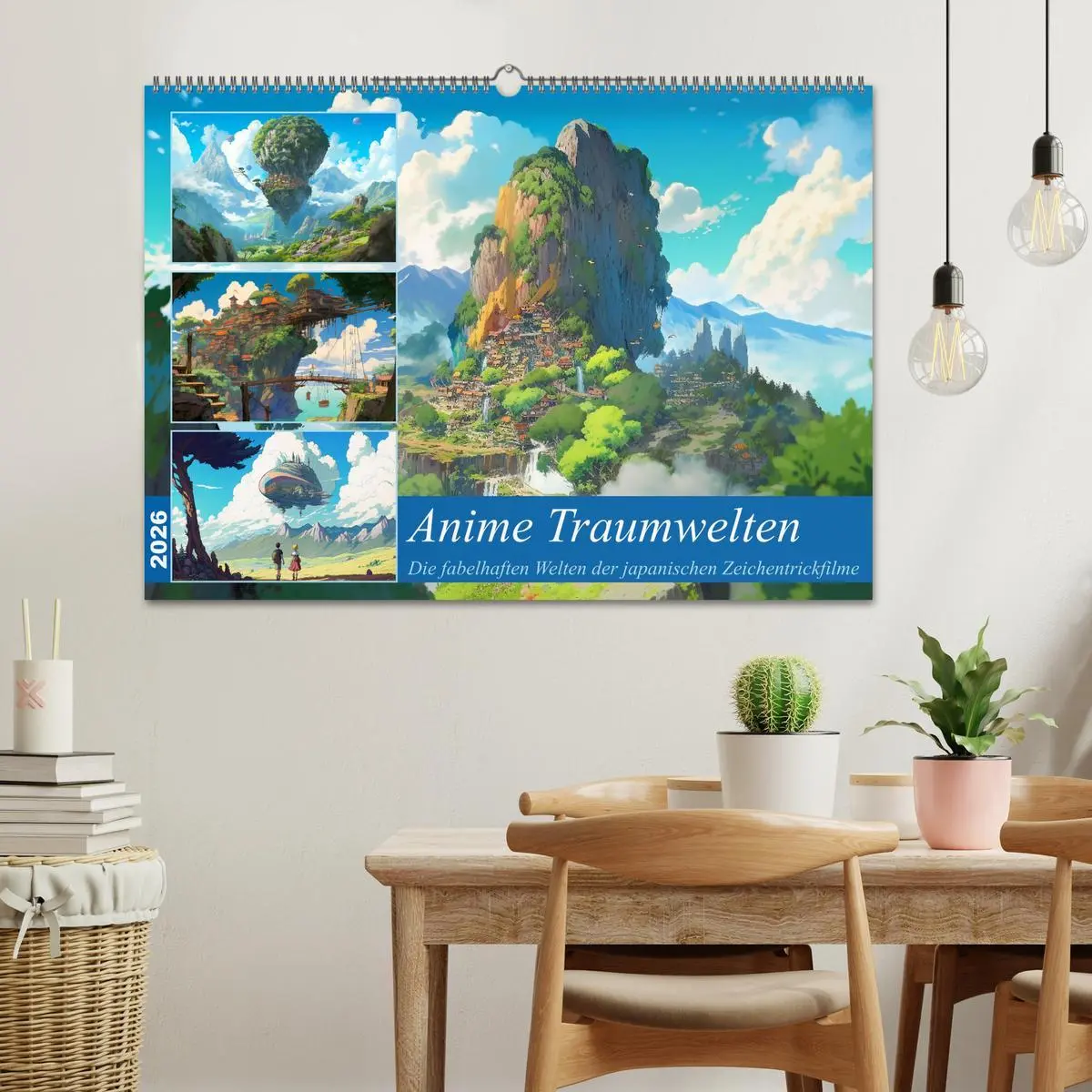 Bild: 9783457526491 | Anime Traumwelten (Wandkalender 2026 DIN A2 quer), CALVENDO...