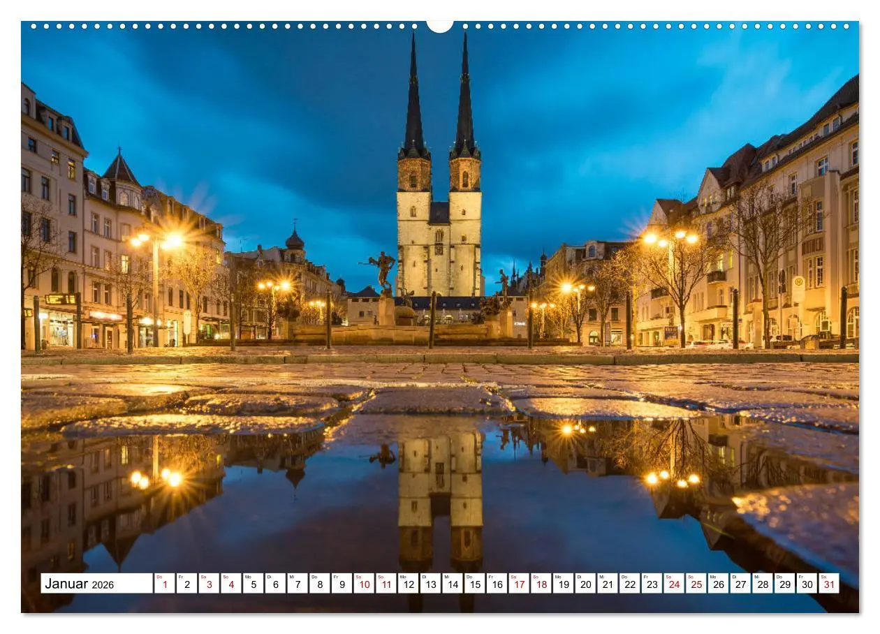 Bild: 9783457836491 | Halle-Saale - Meine Stadt im Spiegel (Wandkalender 2026 DIN A2...